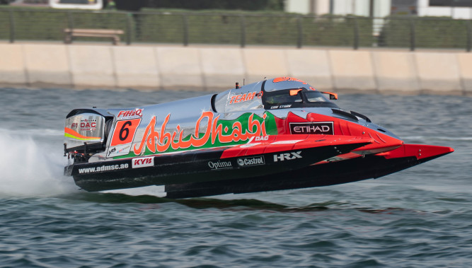Team Abu Dhabi secures its starting position for the final round of the UIM F1H2O World Championship