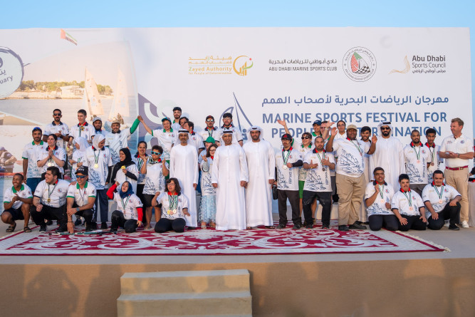 Abu Dhabi Concludes the People of Determination Marine Sports Festival with the Participation of 60 Athletes