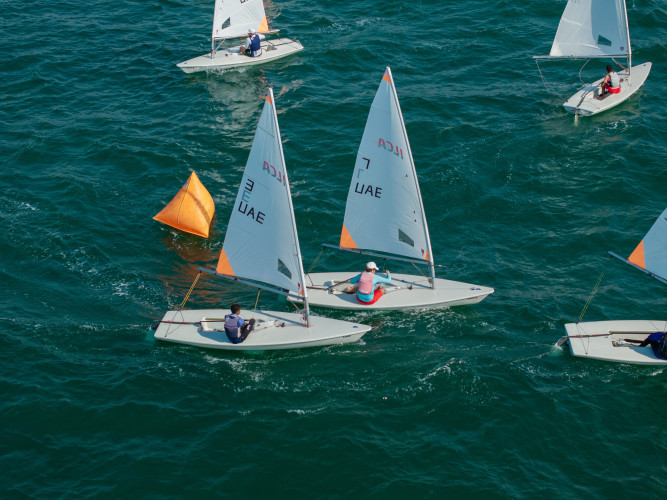 Abu Dhabi Modern Sailing Team participates in a training camp in Spain for the ILCA 4 class