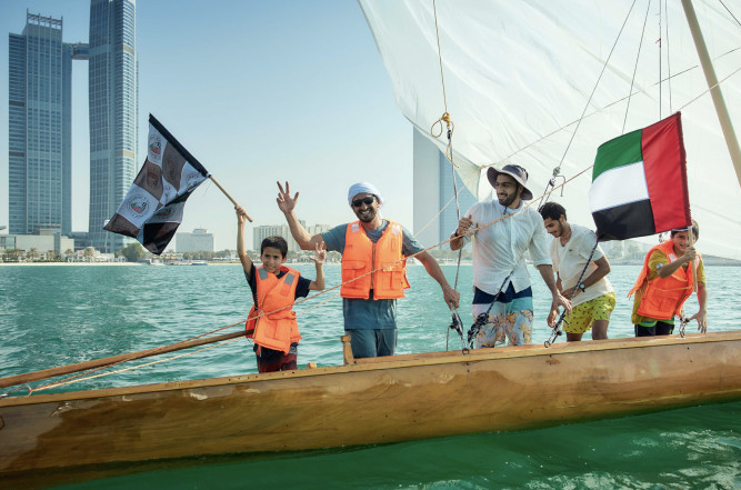 “Hashim 40”... champion of the “Al Bwanish Sailing Race”.