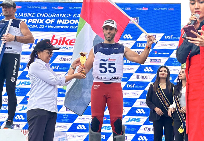 TEAM ABU DHABI’S RASHED AL-TAYER WINS FIRST KARO CUP RACE ON INDONESIA’S LAKE TOBA