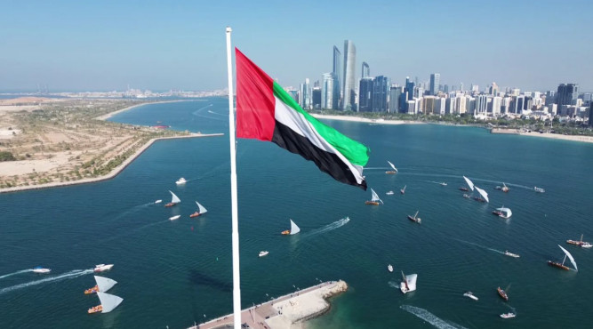 “AL WASF 127” champion of the “Union Day” sailing race, 43 feet