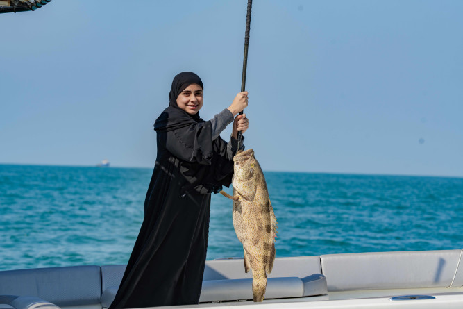 Aisha Al Hammadi crowned champion of the Abu Dhabi Ladies Fishing Championship