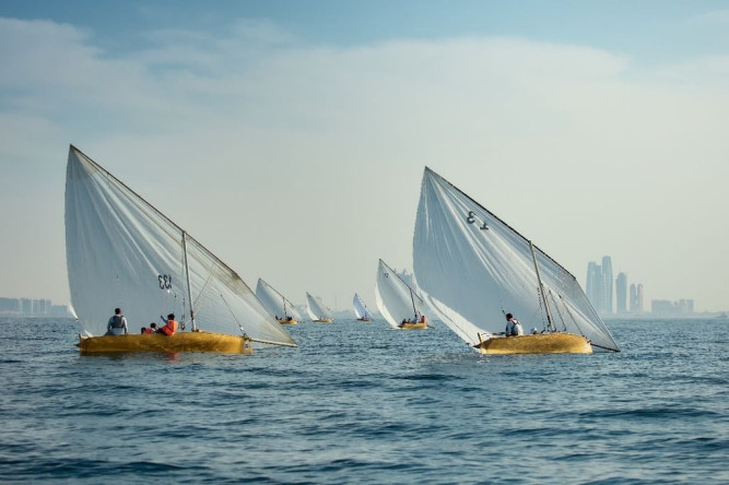 "Abu Dhabi Marine Sports" announces the details of the "Yas" 22-ft Dhow Sailing Race.